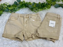 Load image into Gallery viewer, Cuffed raw hem Jean shorts