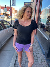 Load image into Gallery viewer, High rise color jean shorts
