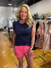 Load image into Gallery viewer, High rise color jean shorts