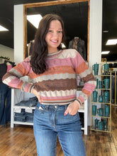 Load image into Gallery viewer, Multi color-way stripe sweater
