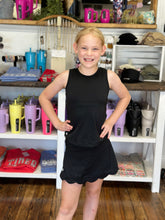 Load image into Gallery viewer, girls cross back and skirt set