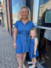 Load image into Gallery viewer, Lauren denim shirt dress