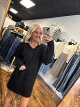 Load image into Gallery viewer, V-neck sweater dress