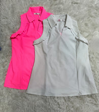 Load image into Gallery viewer, Ruffle polo tank