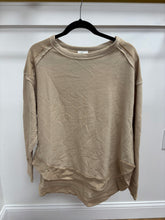 Load image into Gallery viewer, Mineral washed oversize round hem top