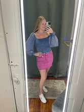 Load image into Gallery viewer, Acid washed denim skirt
