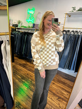 Load image into Gallery viewer, checkered sweater
