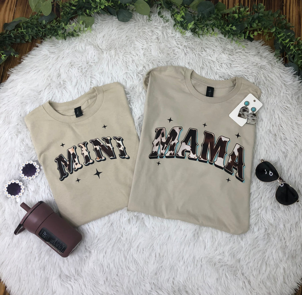 cow print mama and mini