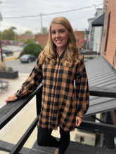 Load image into Gallery viewer, Oversized plaid shirt dress

