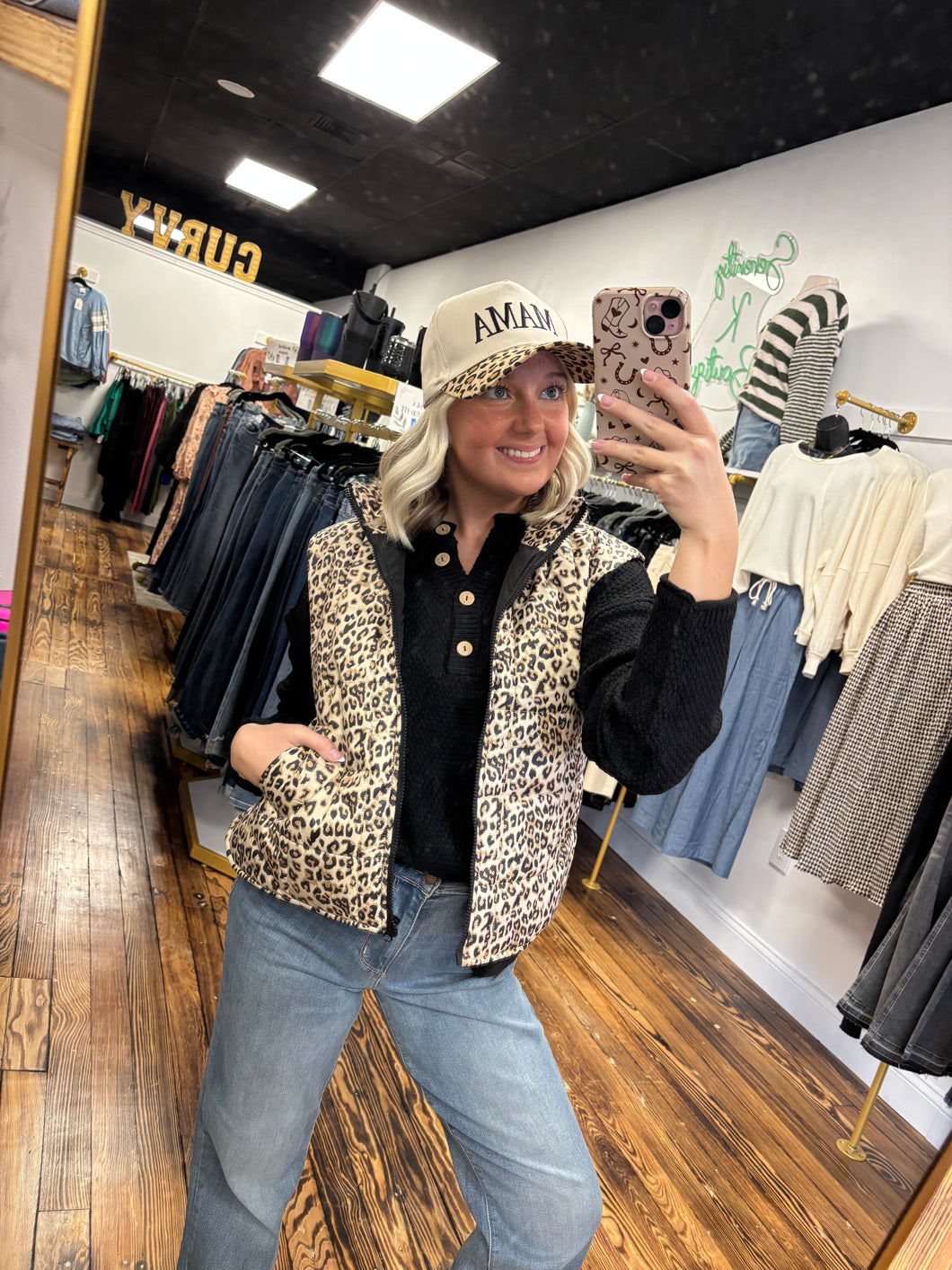 Mama leopard hat