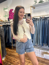 Load image into Gallery viewer, 2 tie front sleeveless vneck sweater
