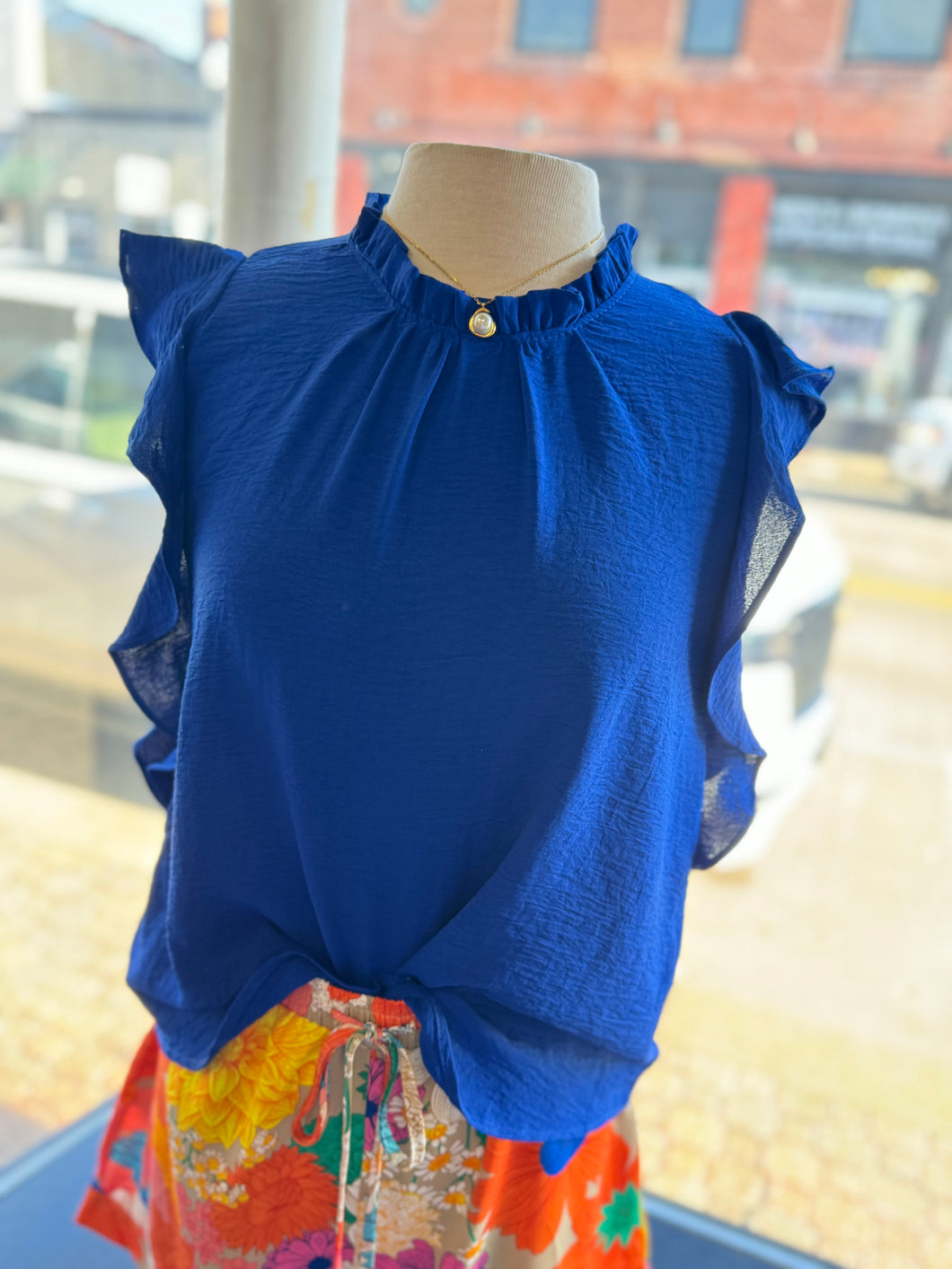 ruffle blouse