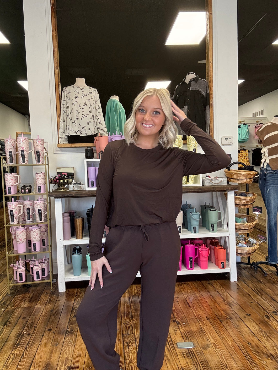 Modal long sleeve top