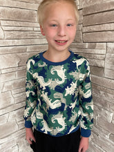 Load image into Gallery viewer, dinosaur printed sweater
