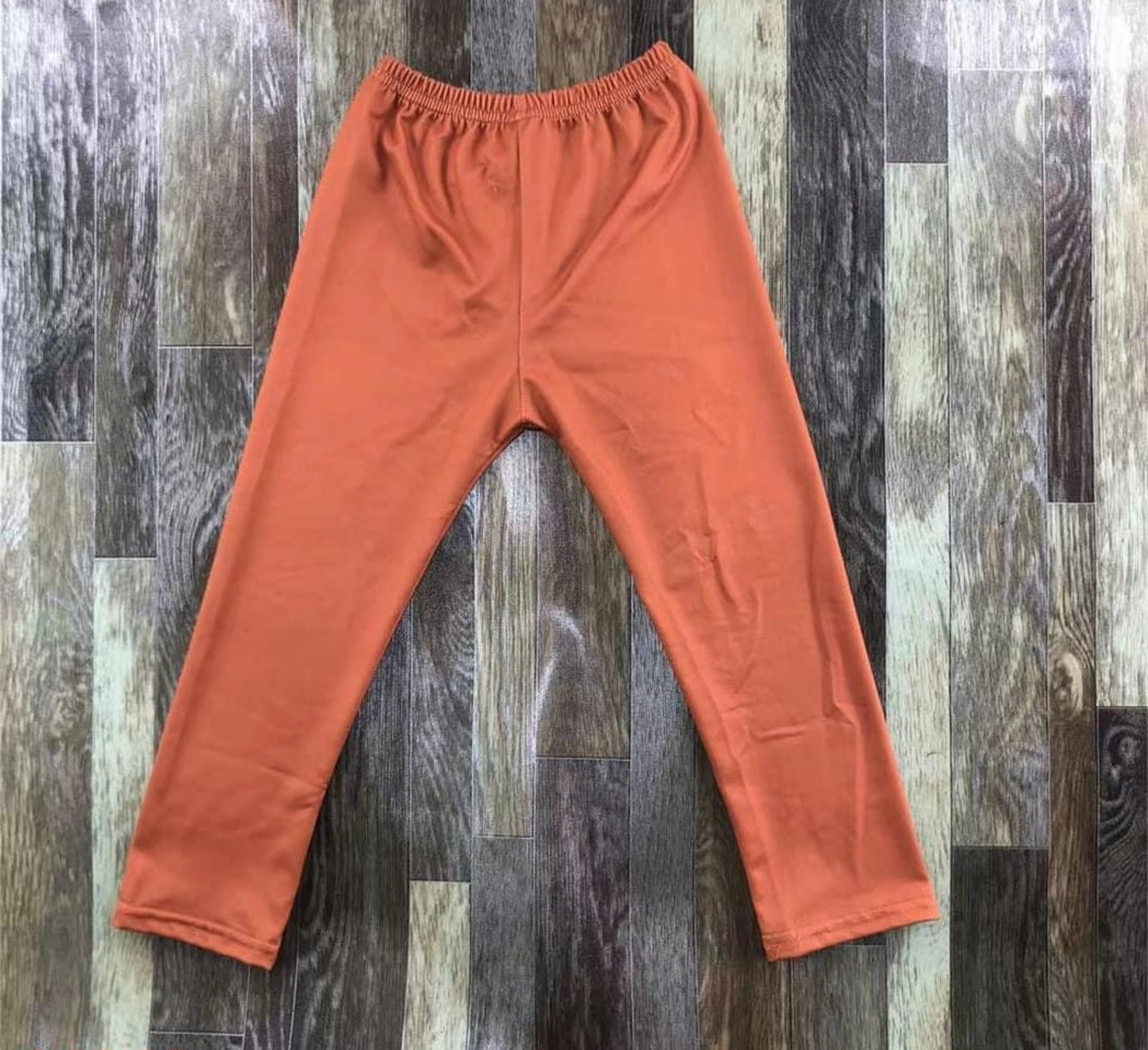 Girls orange leggings