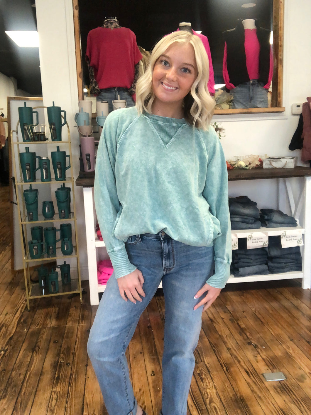 Kangaroo pocket sweatshirt