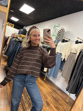 Load image into Gallery viewer, Striped modal long sleeve
