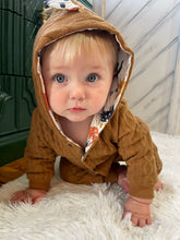 Load image into Gallery viewer, Dinosaur print hooded jumpsuit
