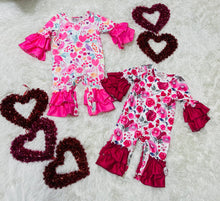 Load image into Gallery viewer, Love blossom baby romper
