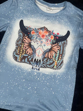 Load image into Gallery viewer, Bleached bull head tee
