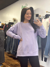 Load image into Gallery viewer, light weight sweatshirt w/ side slit
