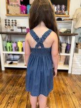 Load image into Gallery viewer, girls denim dress
