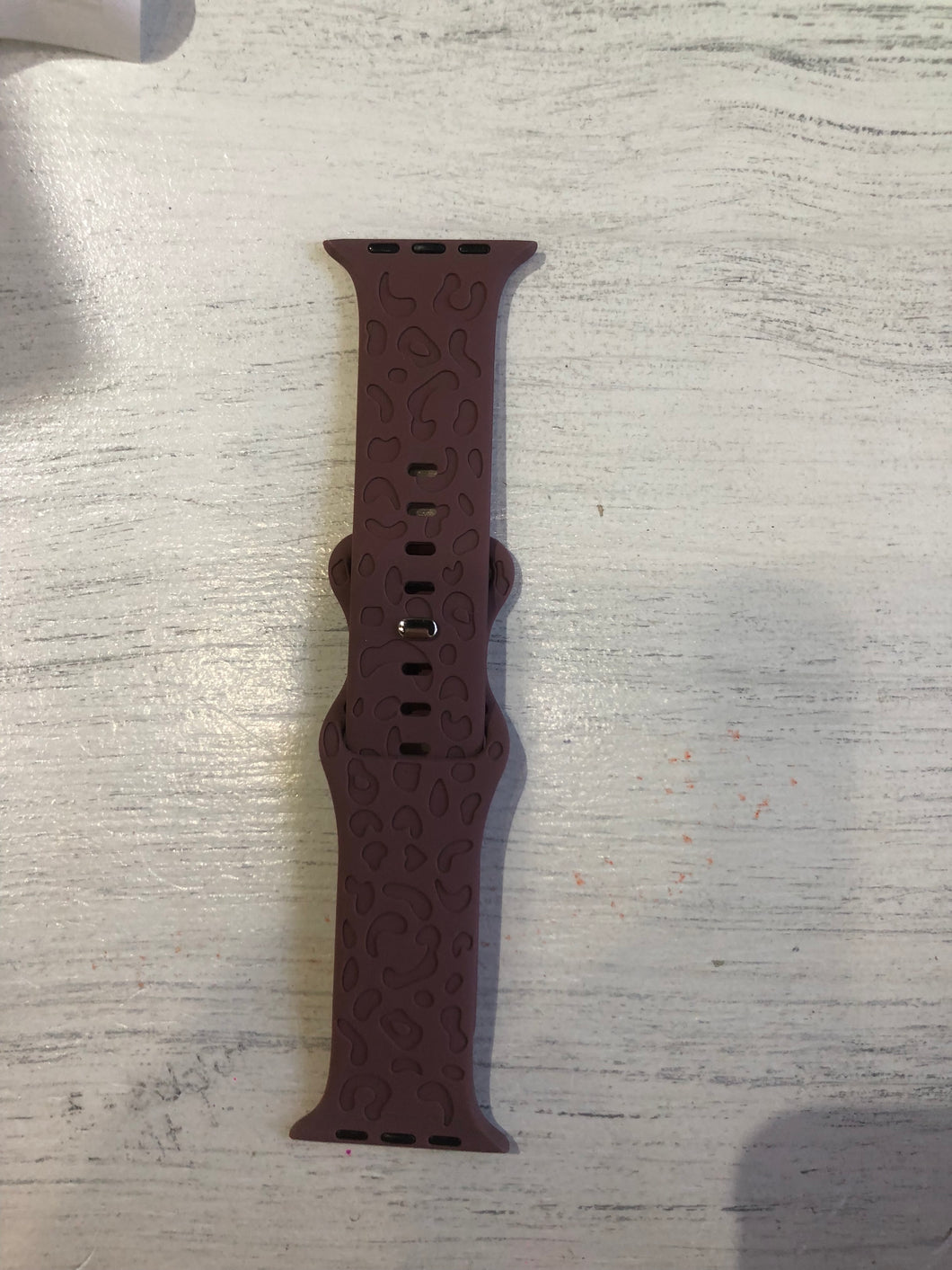 leopard silicone watch band