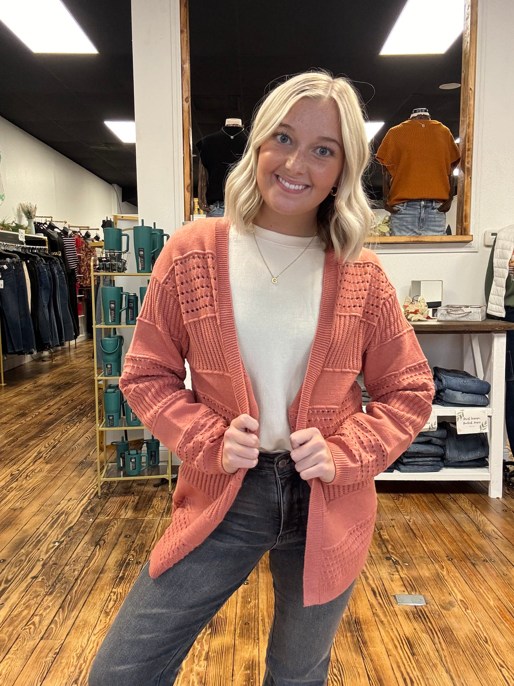 Terracotta cardigan