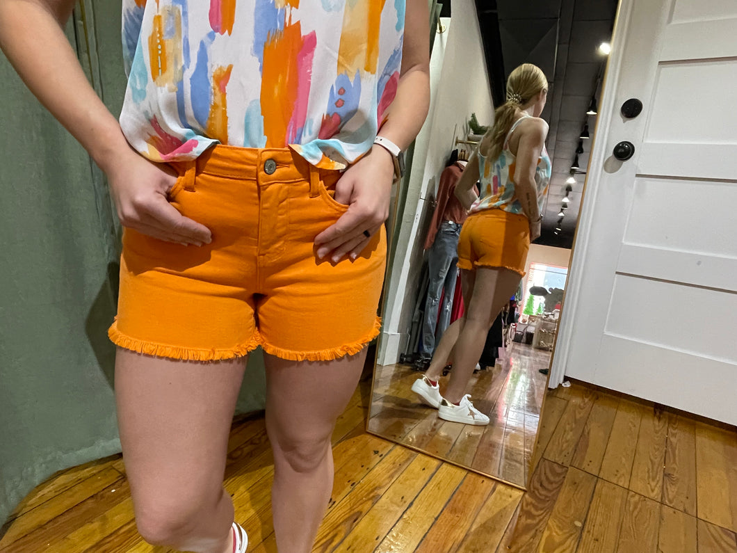 Orange Judy Blue shorts