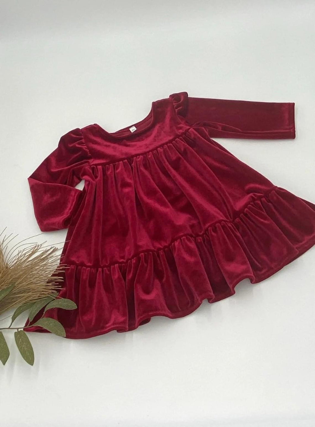 red velvet girls dress