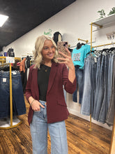Load image into Gallery viewer, Recycled Shirred Sleeve Blazer
