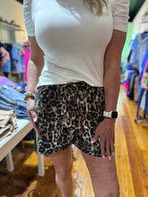 Load image into Gallery viewer, linen animal print shorts
