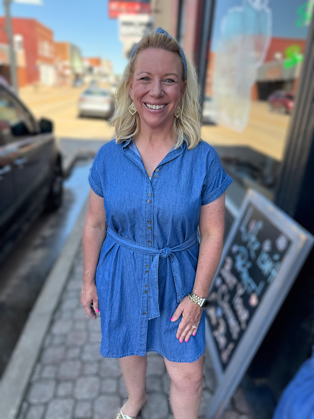 lauren denim shirt dress Ralph Lauren Petites Denim Belted Shirt Dress