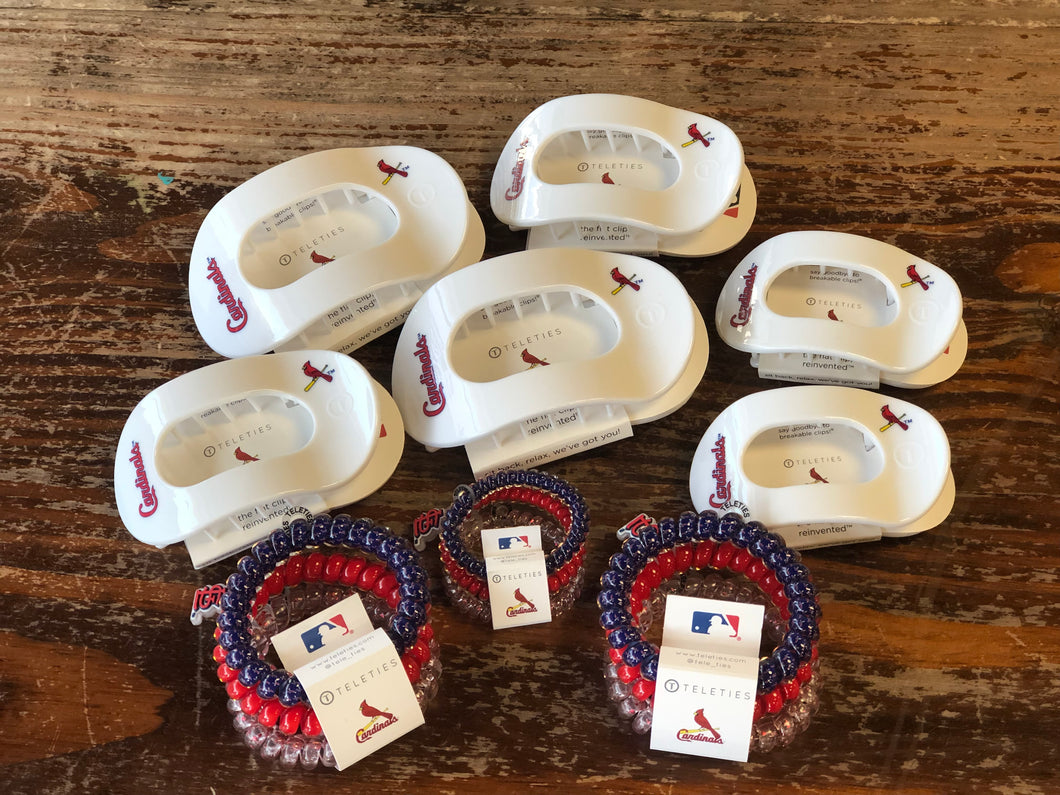 Teletie cardinals flat clip