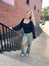 Load image into Gallery viewer, Risen Olive straight pants
