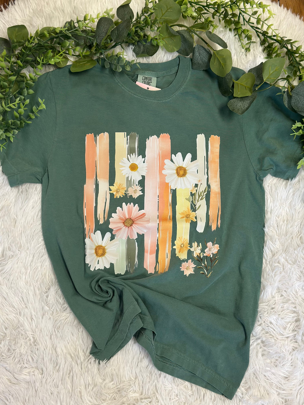 Daisy stripe tee