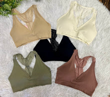 Load image into Gallery viewer, Lace racerback bralette

