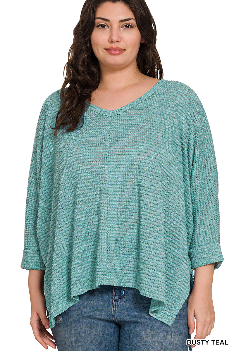 V neck jacquard sweater