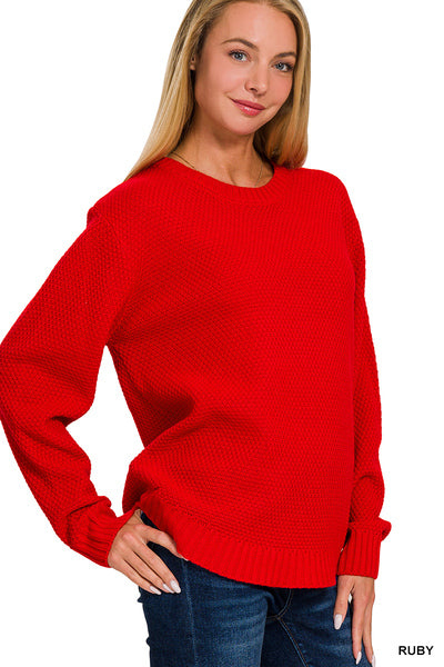 basic round neck sweater