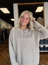 Load image into Gallery viewer, Knit sweater with buttons
