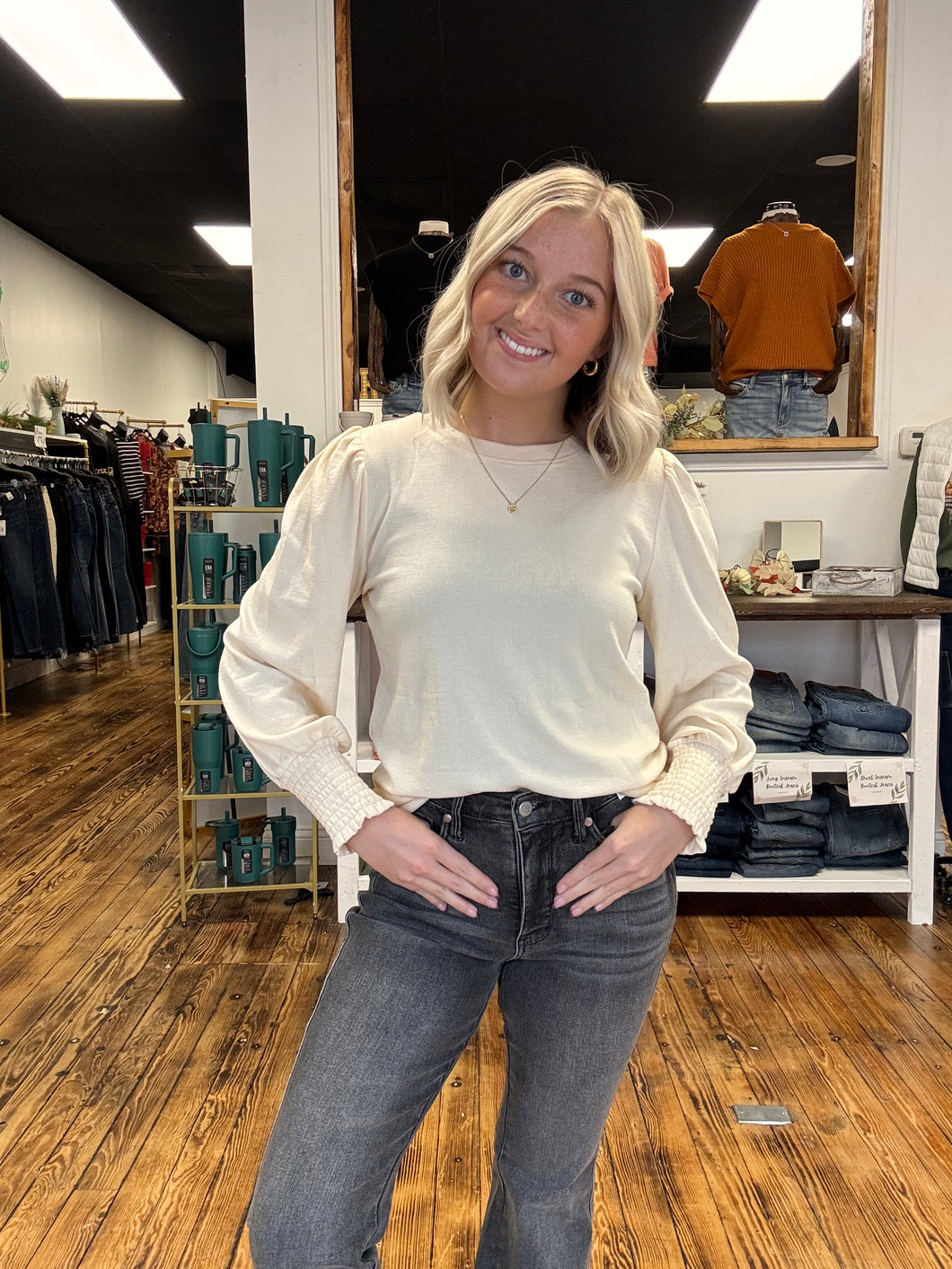 Ivory blouse