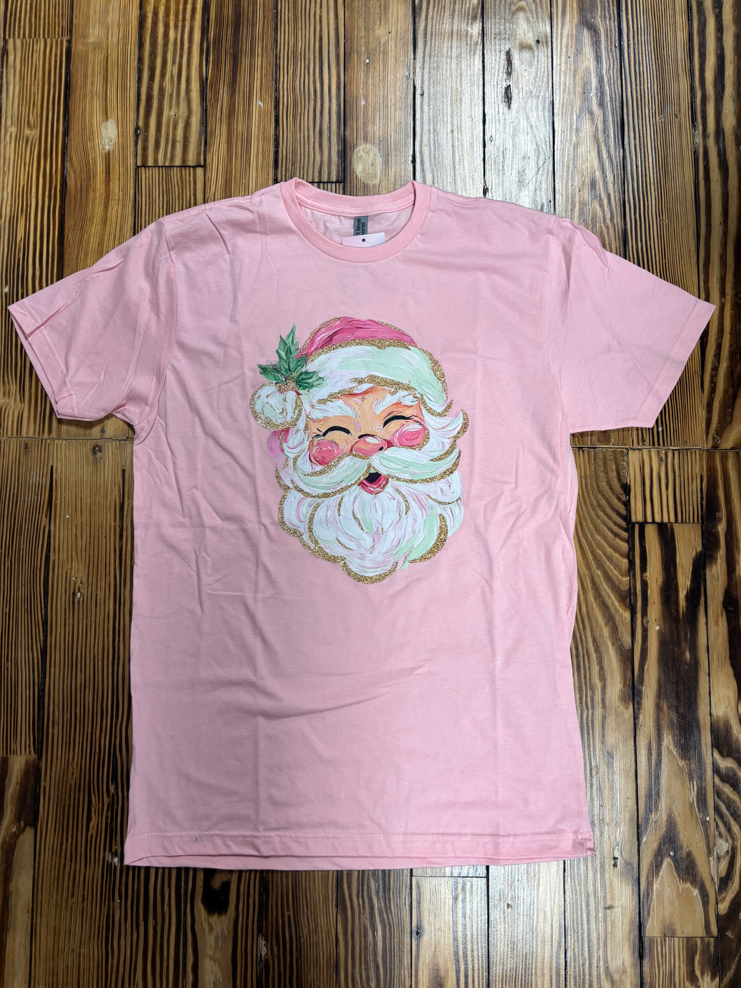 Pink santa tee