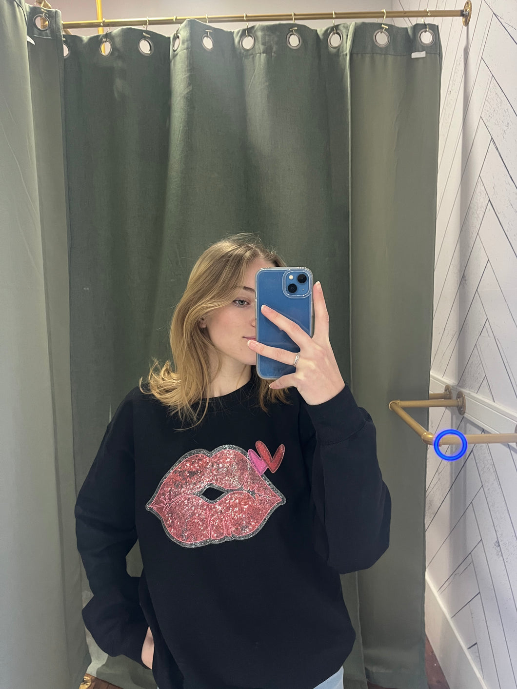 Valentine Lips Sweatshirt