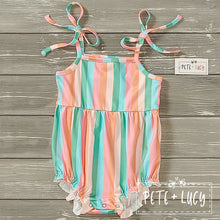 Load image into Gallery viewer, Simply stripe infant romper
