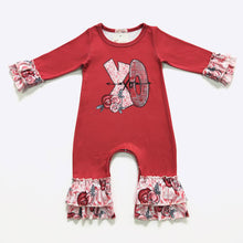 Load image into Gallery viewer, Floral XO baby romper
