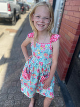 Load image into Gallery viewer, Summer blooms girls dress
