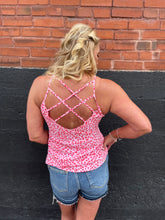 Load image into Gallery viewer, leopard strappy back tank

