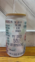 Load and play video in Gallery viewer, Bible Affirmations Glass Libbey
