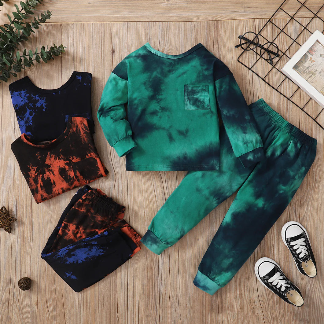 tie dye sweat set