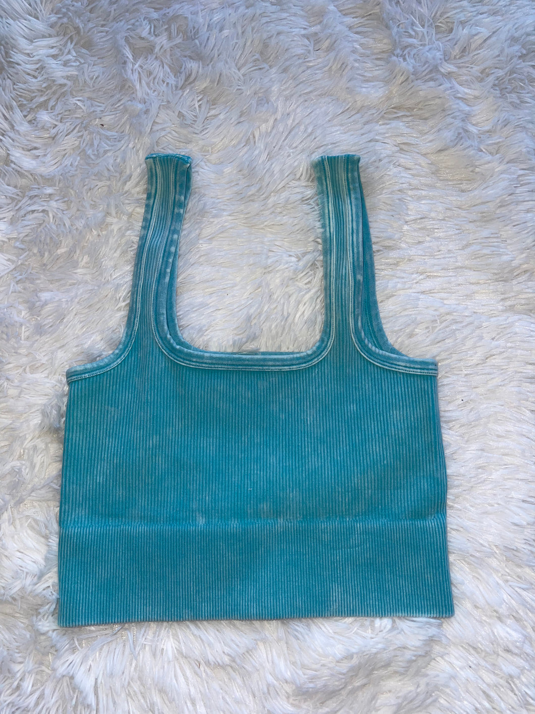 washed ribbed scoop neck